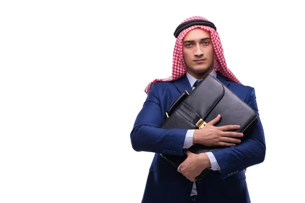 Арабский бизнесмен изолирован на белом фоне — стоковое фото