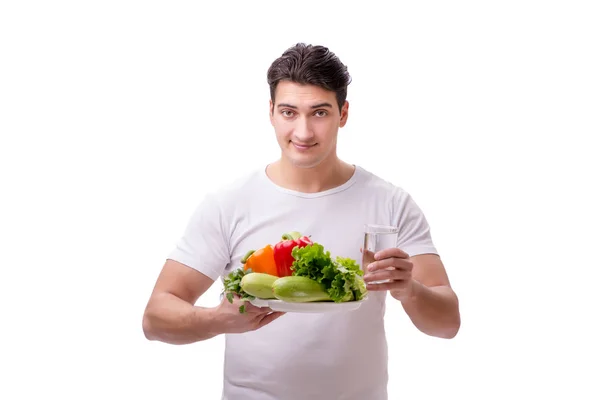 健康的な食事の概念の男 — ストック写真