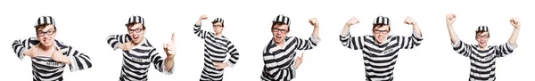 Funny prison inmate in concept — Stock Photo, Image