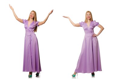 Moda giyim - kompozit görüntü güzel kadın