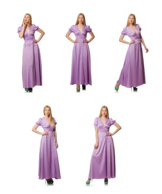 Moda giyim - kompozit görüntü güzel kadın