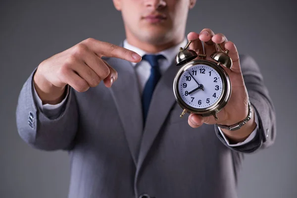 Zakenman in time management concept — Stockfoto