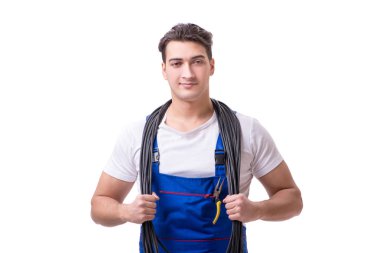 Elektrik onarım yapan erkek