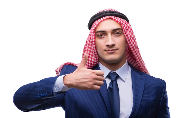 Arab businessman isolated on the white background — Stock Photo, Image