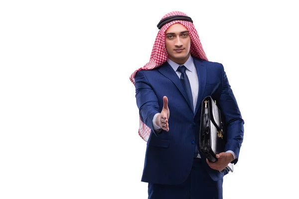 Arab businessman isolated on the white background — Stock Photo, Image