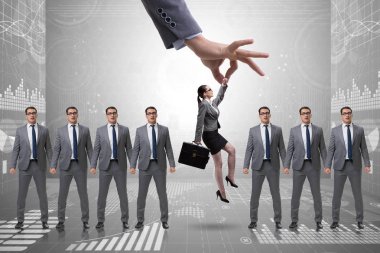 Özenle seçilmiş çalışanın işe alım konsepti