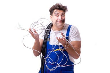 Komik adam Elektrik onarım işi