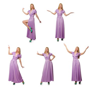 Moda giyim - kompozit görüntü güzel kadın