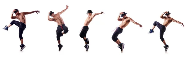 Báječný tanečník izolovaných na bílém — Stock fotografie
