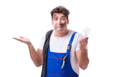 Komik adam Elektrik onarım işi