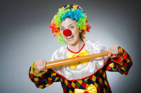 Clown divertente in concetto comico — Foto Stock