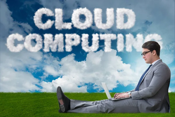 Archiviazione cloud computing nel concetto IT — Foto Stock