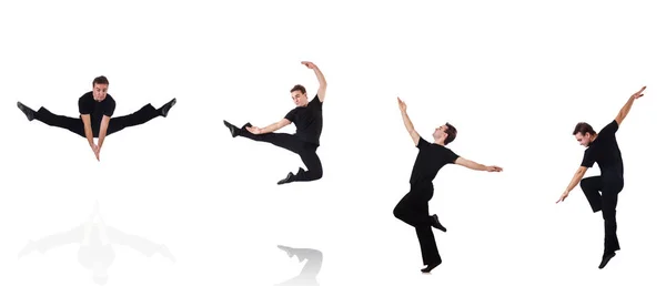 Tänzer isoliert auf weißem Hintergrund — Stockfoto