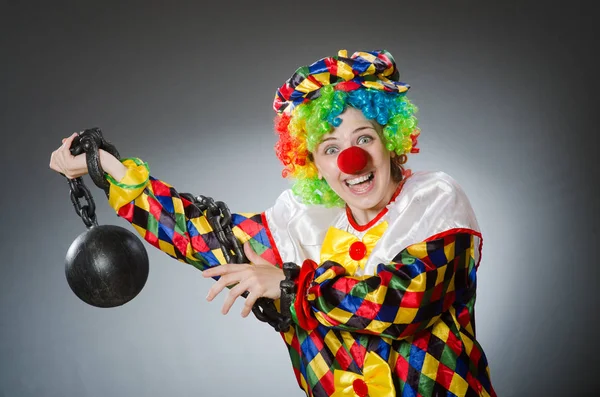 Смішний клоун в комічній концепції — стокове фото