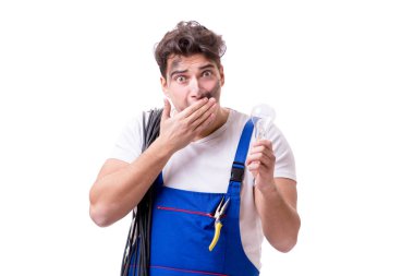 Komik adam Elektrik onarım işi