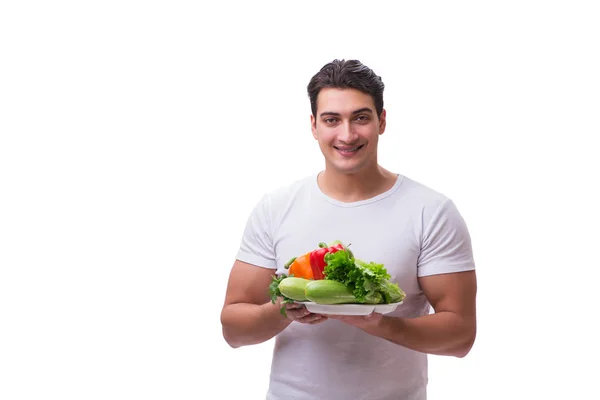 Mann in gesundem Ernährungskonzept — Stockfoto