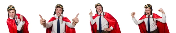 Funny hero isolated on the white — Stock Photo, Image