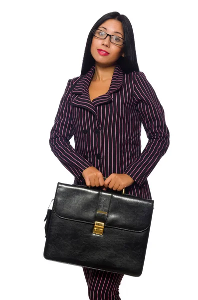 Vrouw zakenvrouw concept geïsoleerde witte achtergrond — Stockfoto