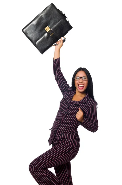 Vrouw zakenvrouw concept geïsoleerde witte achtergrond — Stockfoto