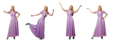 Moda giyim - kompozit görüntü güzel kadın