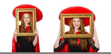 Komik Meksikalılar beyazlar üzerinde izole edilmiş.