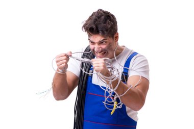 Komik adam Elektrik onarım işi