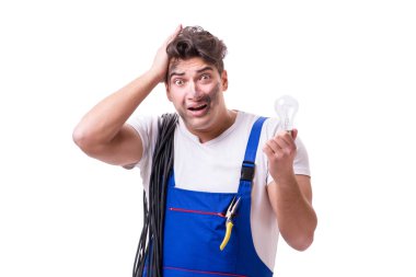 Komik adam Elektrik onarım işi