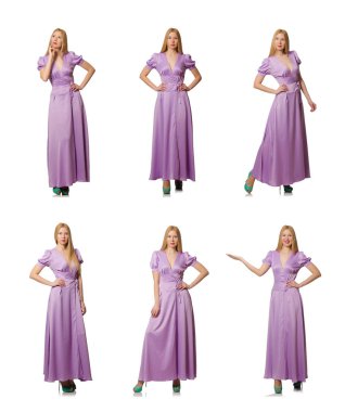 Moda giyim - kompozit görüntü güzel kadın