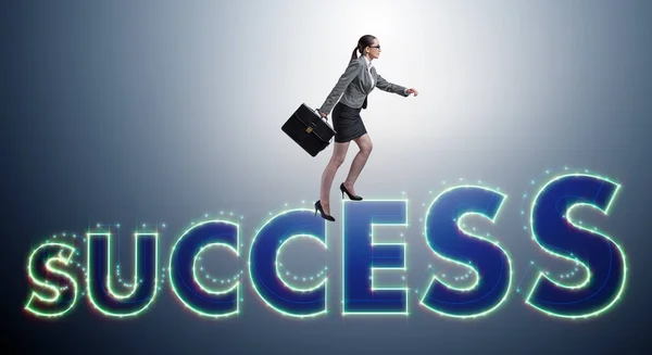 Affärskvinna i framgång affärsidé — Stockfoto
