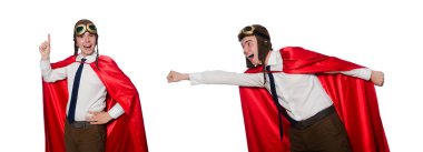 Beyaz tenli komik kahraman.