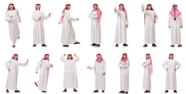 Arabisk man isolerade på vit bakgrund — Stockfoto