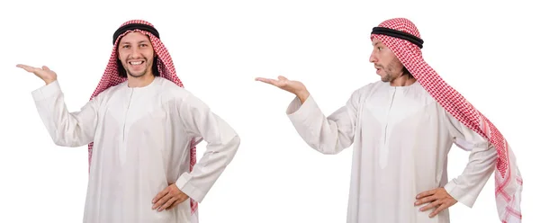 Араб изолирован на белом фоне — стоковое фото