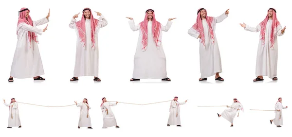 Arab man isolated on white background — Stock Photo, Image