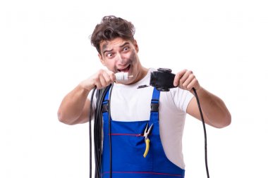 Komik adam Elektrik onarım işi