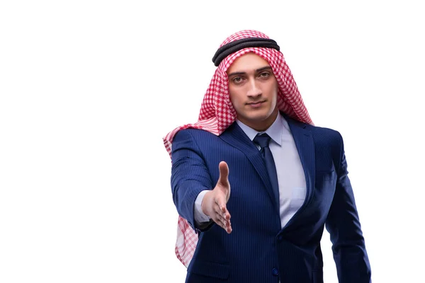 Arab businessman isolated on the white background — Stock Photo, Image