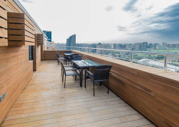 Terrazza caffè all'ultimo piano — Foto Stock