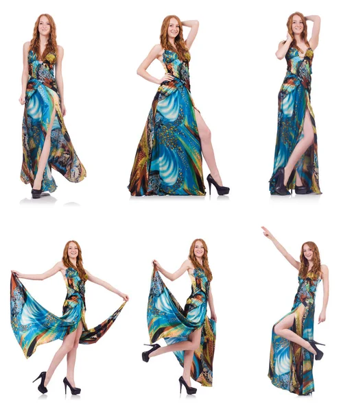 beyaz izole güzel bir elbise modeli