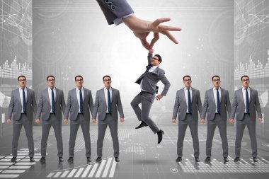 Özenle seçilmiş çalışanın işe alım konsepti