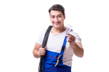 Elektrik onarım yapan erkek