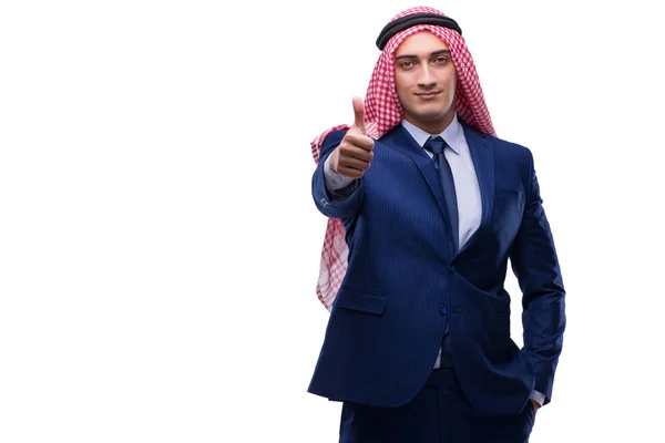 Arab businessman isolated on the white background — Stock Photo, Image