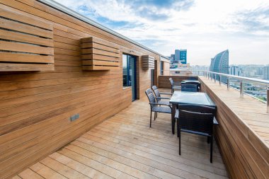 Teras kafe en üst katta.