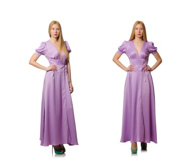 Moda giyim - kompozit görüntü güzel kadın