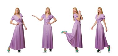 Moda giyim - kompozit görüntü güzel kadın