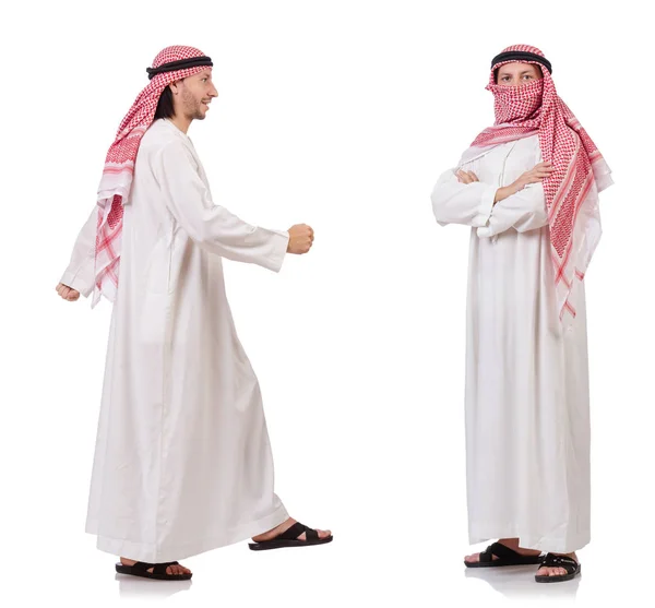 Homem árabe isolado no fundo branco — Fotografia de Stock