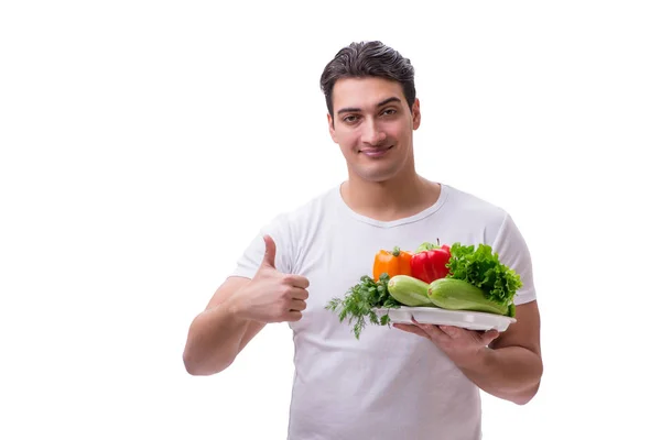 Mann in gesundem Ernährungskonzept — Stockfoto