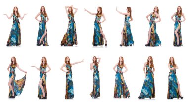 beyaz izole güzel bir elbise modeli