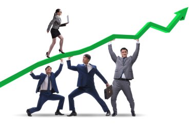 Ekonomik büyümeyi destekleyen işadamları beyazlarda izole edildi