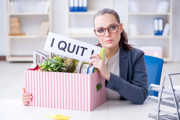 Imprenditrice dimessasi dal lavoro — Foto Stock