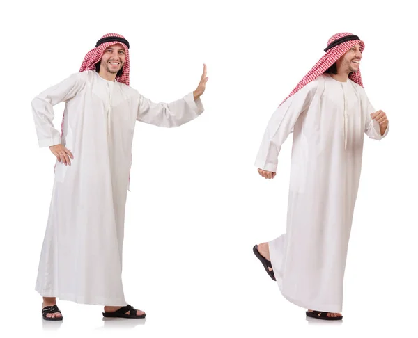 Hombre árabe aislado sobre fondo blanco —  Fotos de Stock