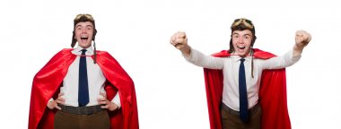 Beyaz tenli komik kahraman.